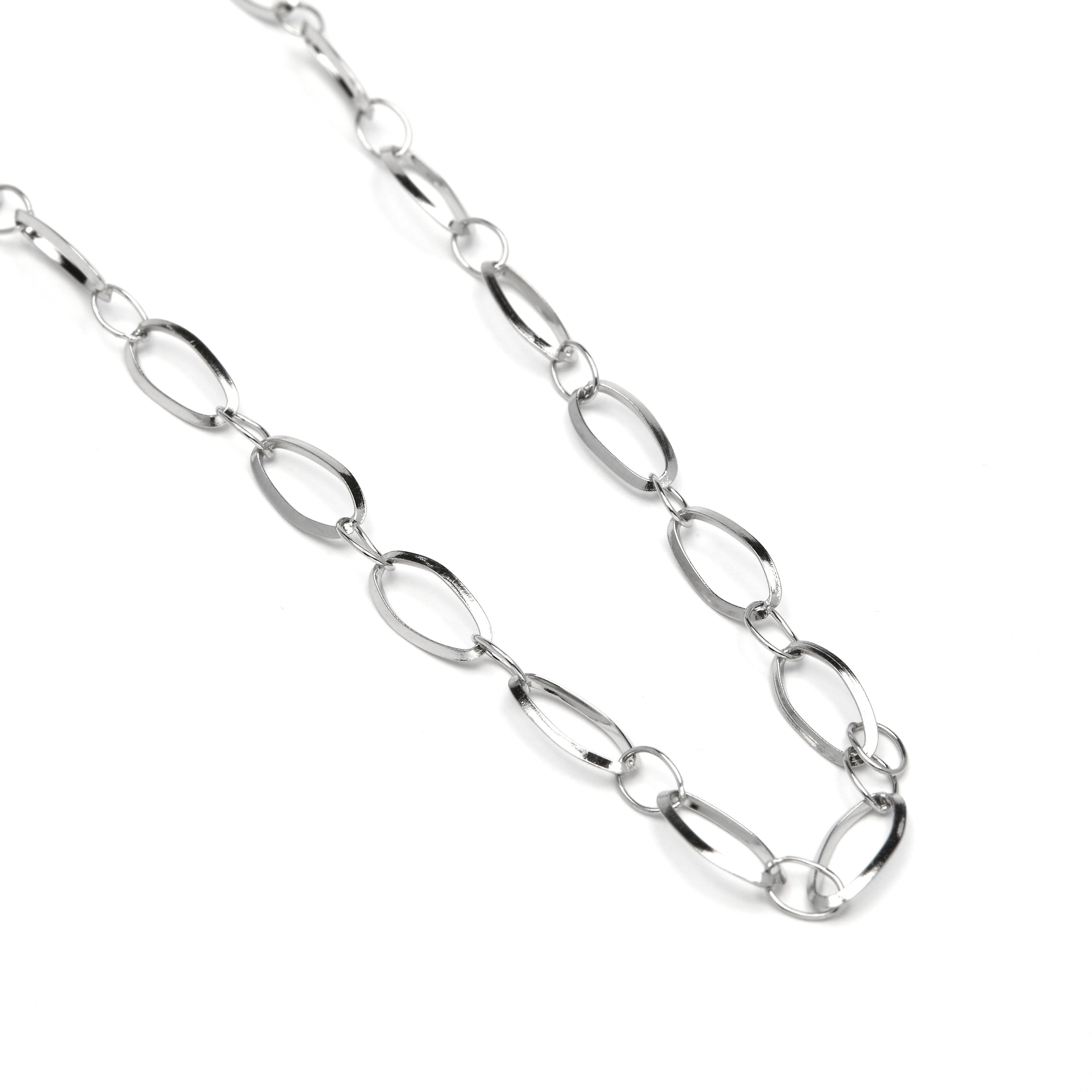 60cm rhodium-plated necklace - Sasil