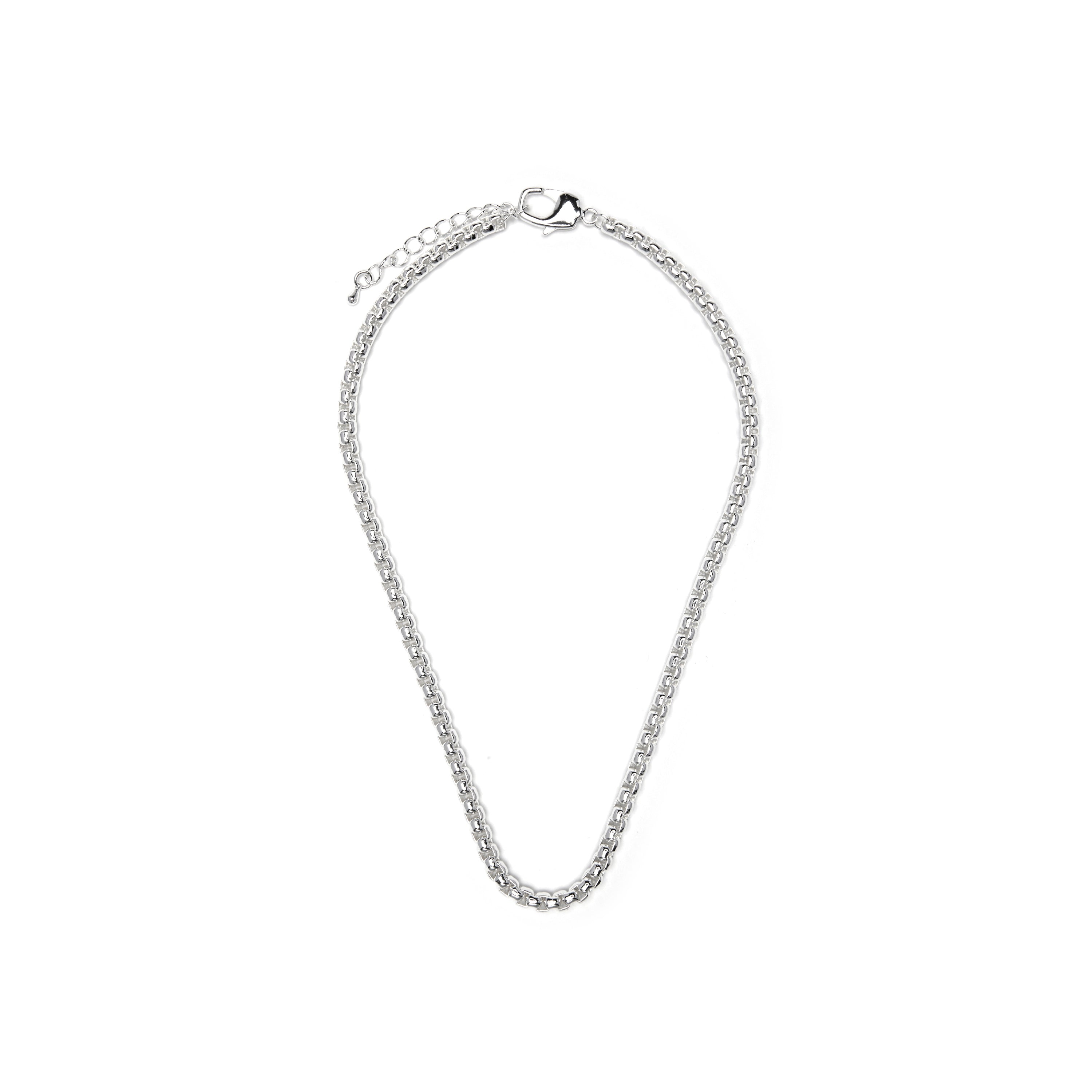 Collar de 42cm acabado en rodio - Zugiro