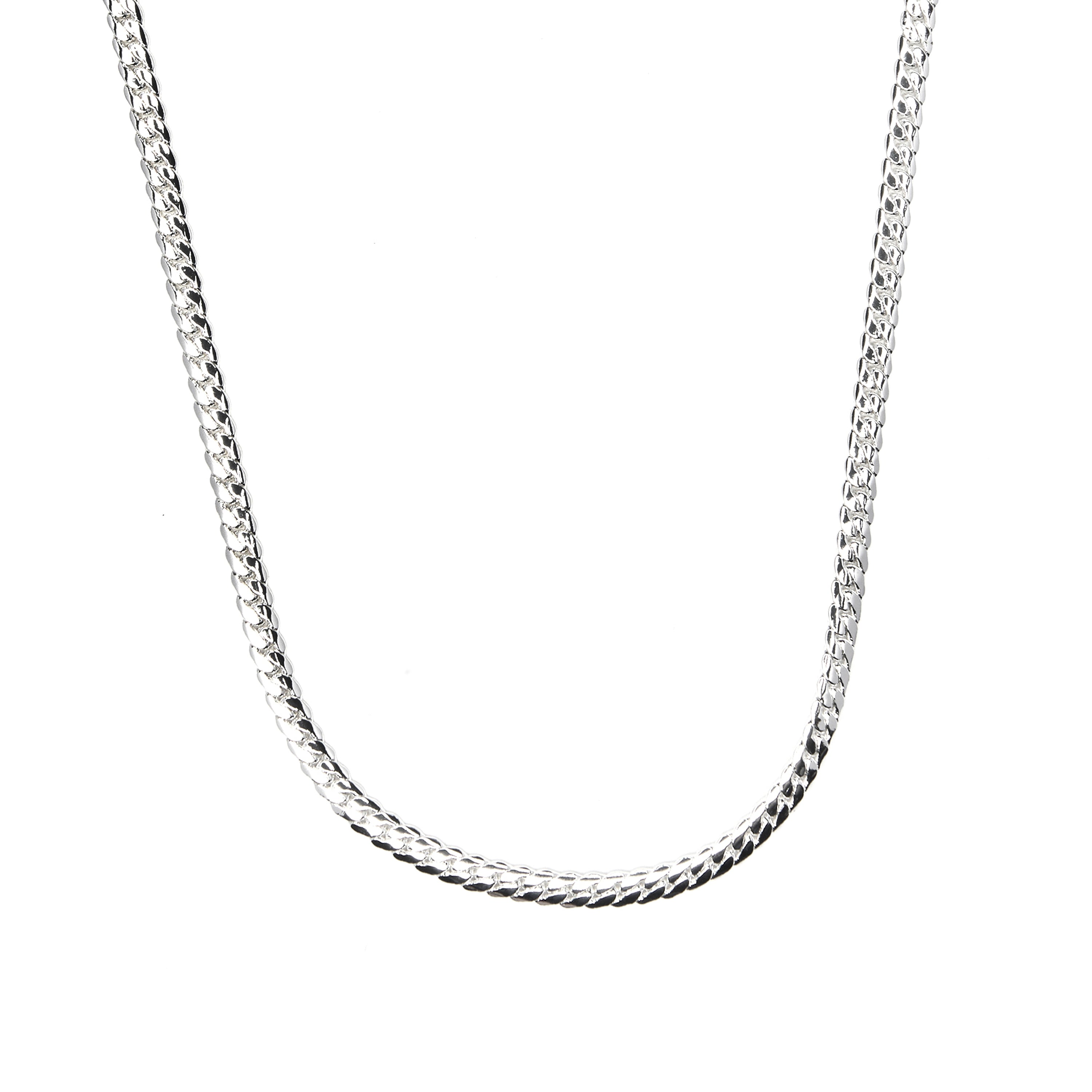 45cm rhodium-plated necklace - Nanja