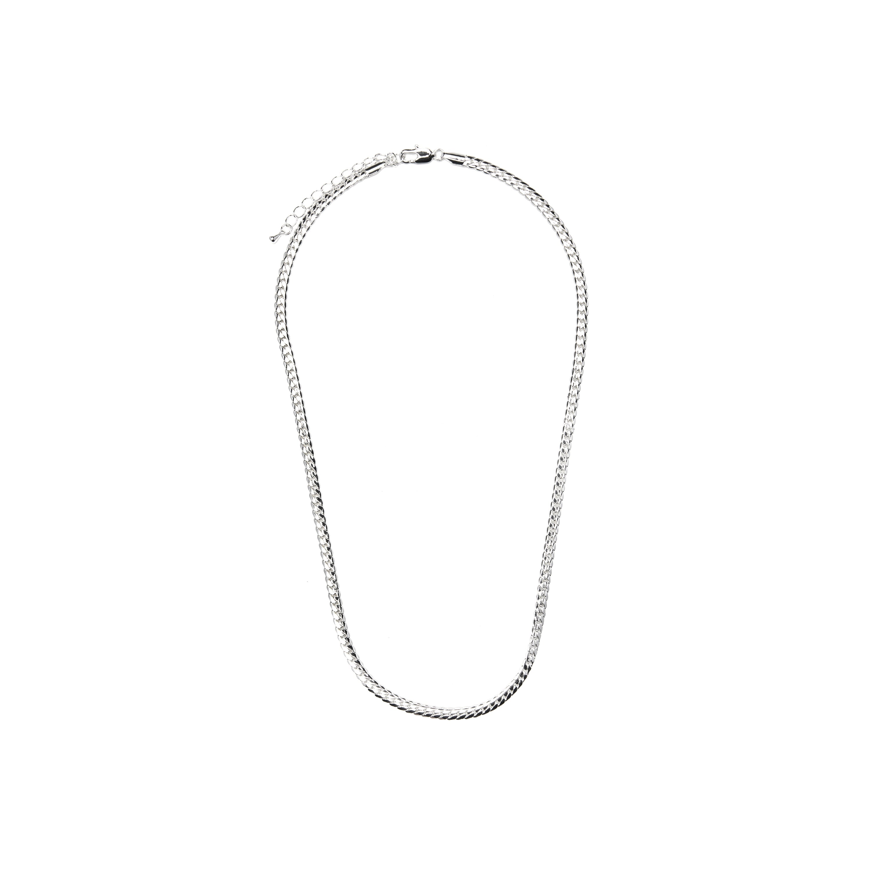 45cm rhodium-plated necklace - Nanja