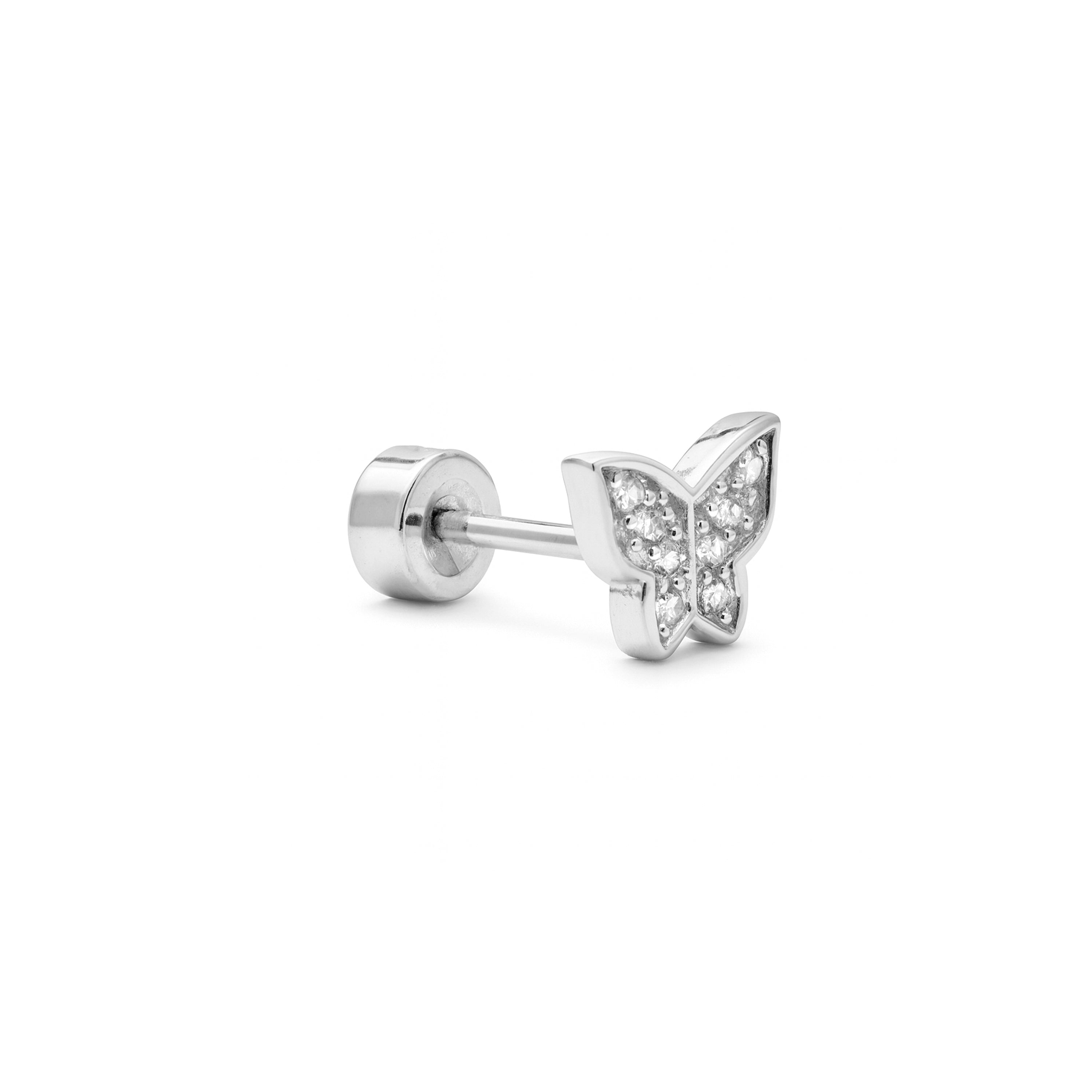 Sterling Silver 925 Shining Zirconia Piercing - Dosa