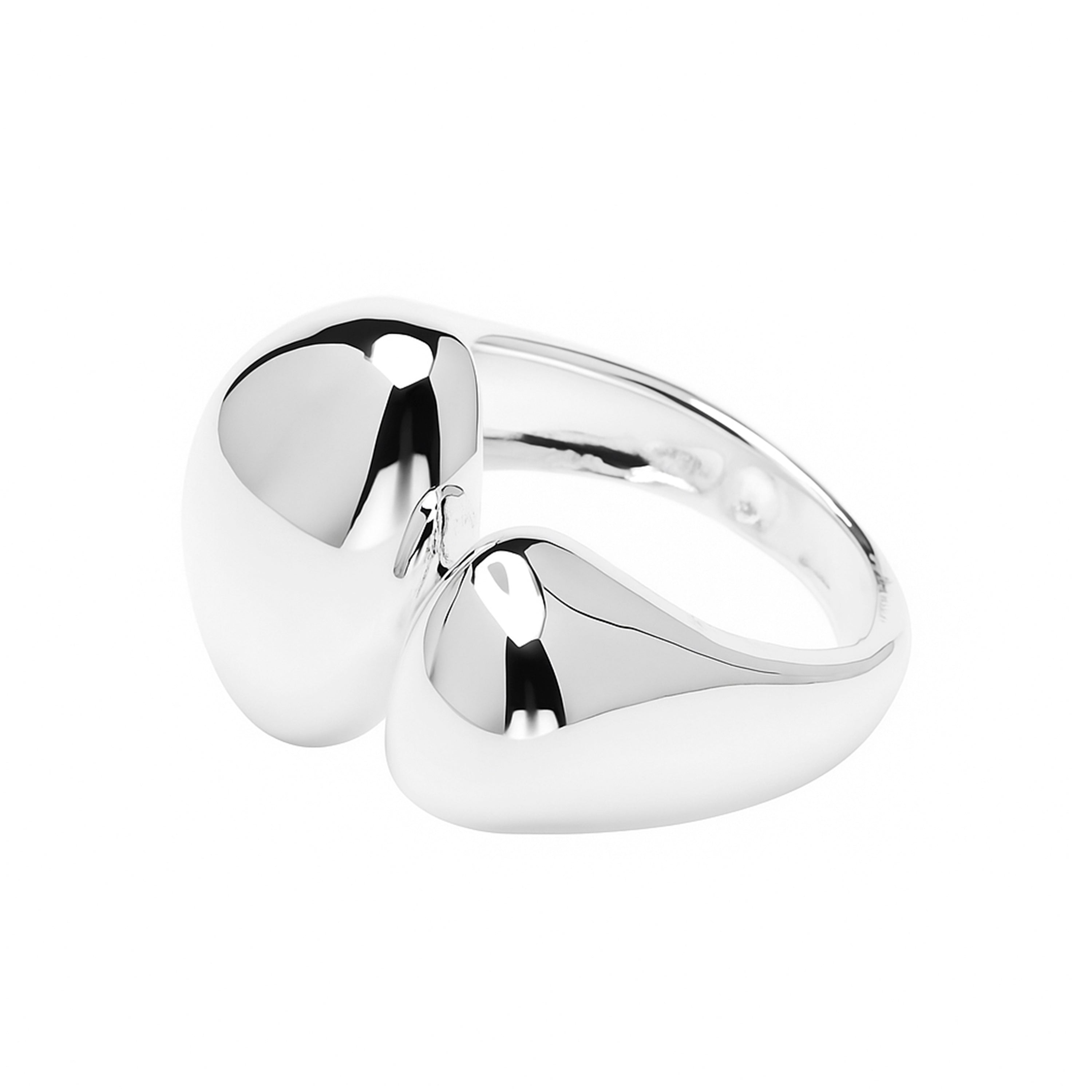 Rhodium-plated ring - Sulim