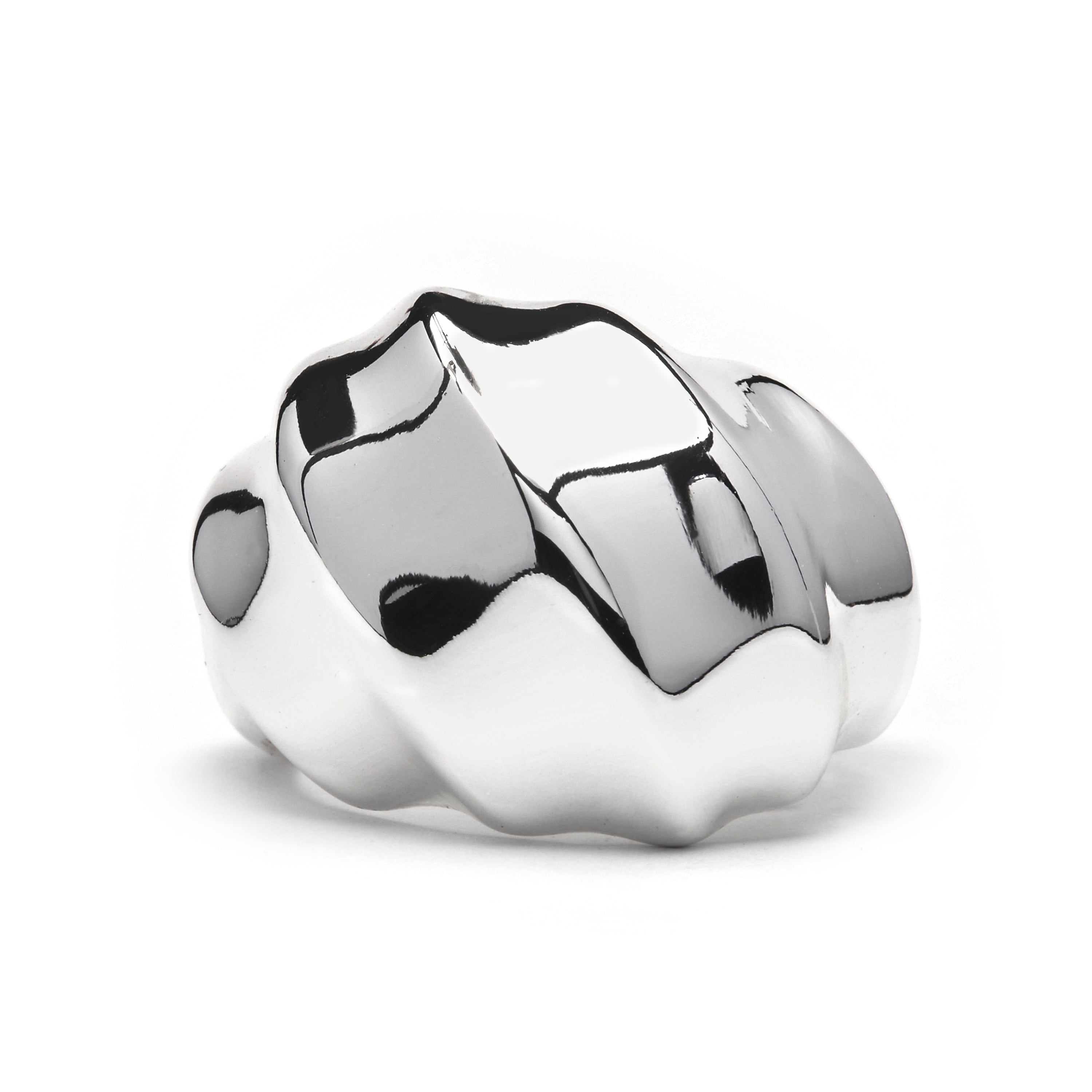 Rhodium-plated ring - Dinu
