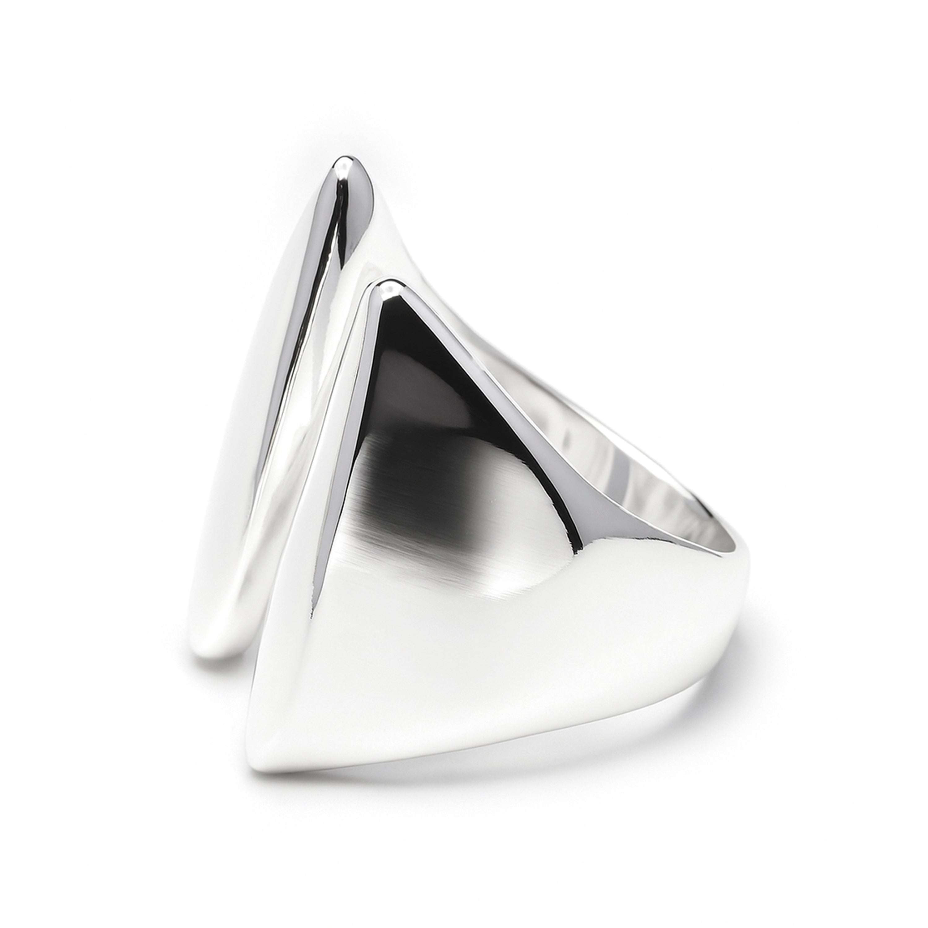 Rhodium-plated ring - Yaslah
