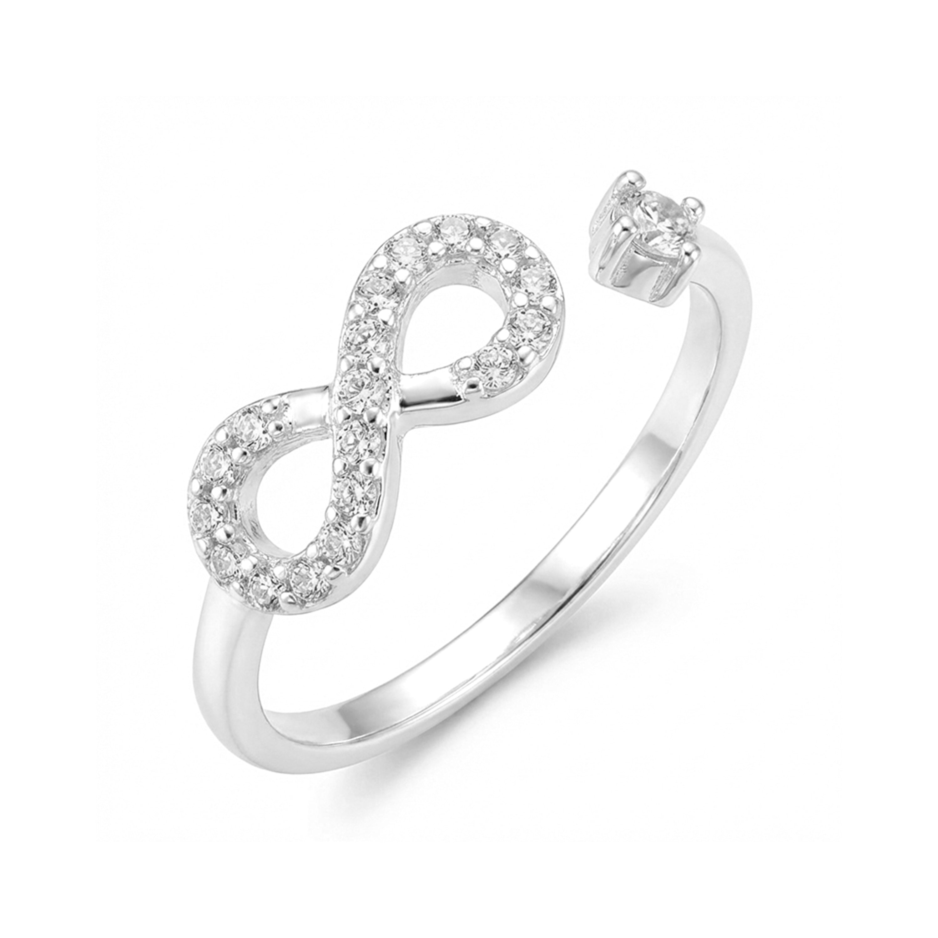 Sterling Silver Cubic Zirconia Ring - Liusdal