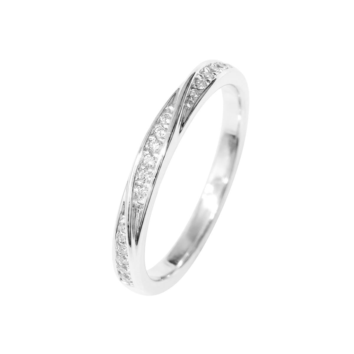 Brilliant Zircon Ring with Silver Finish - Frebal